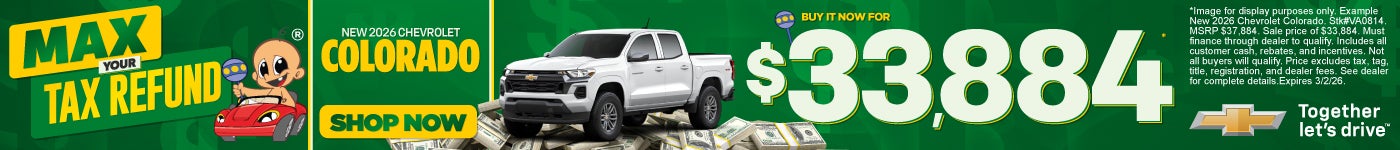 NEW 2026 Chevrolet Colorado	Buy It Now $33,884*
