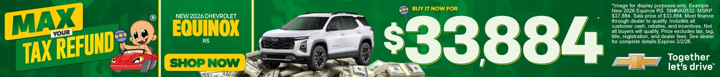 NEW 2026 Chevrolet Equinox RS	Buy It Now $33,884*