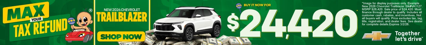NEW 2026 Chevrolet Trailblazer	Buy It Now $24,420*