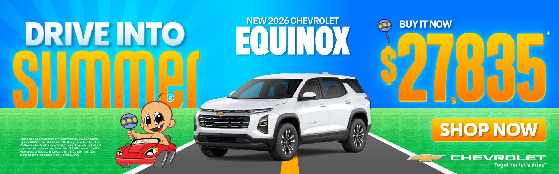 NEW 2026 CHEVROLET EQUINOX	Buy It Now $27,835*
