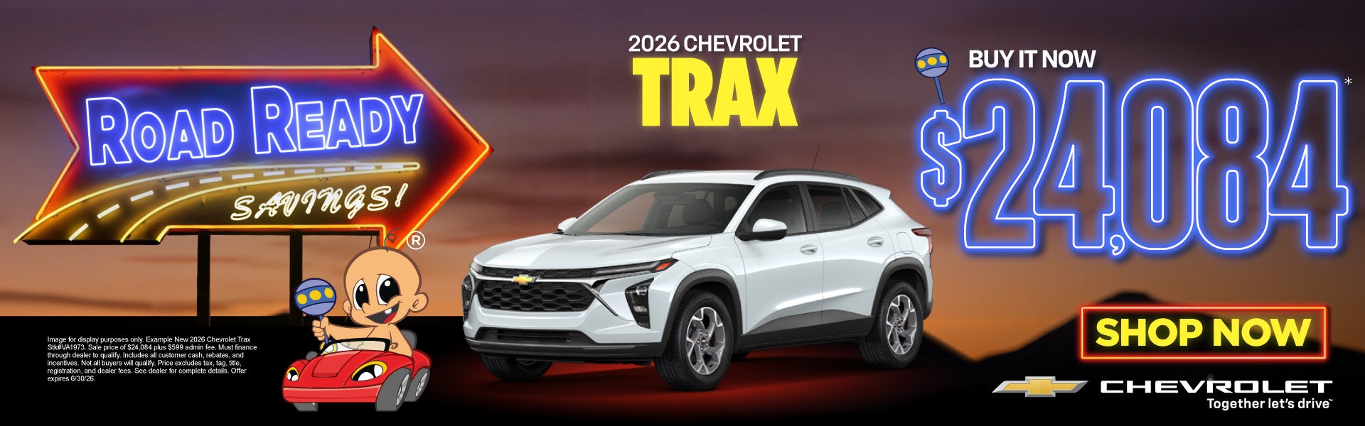 2026 CHEVROLET TRAX	Buy It Now $24,084*