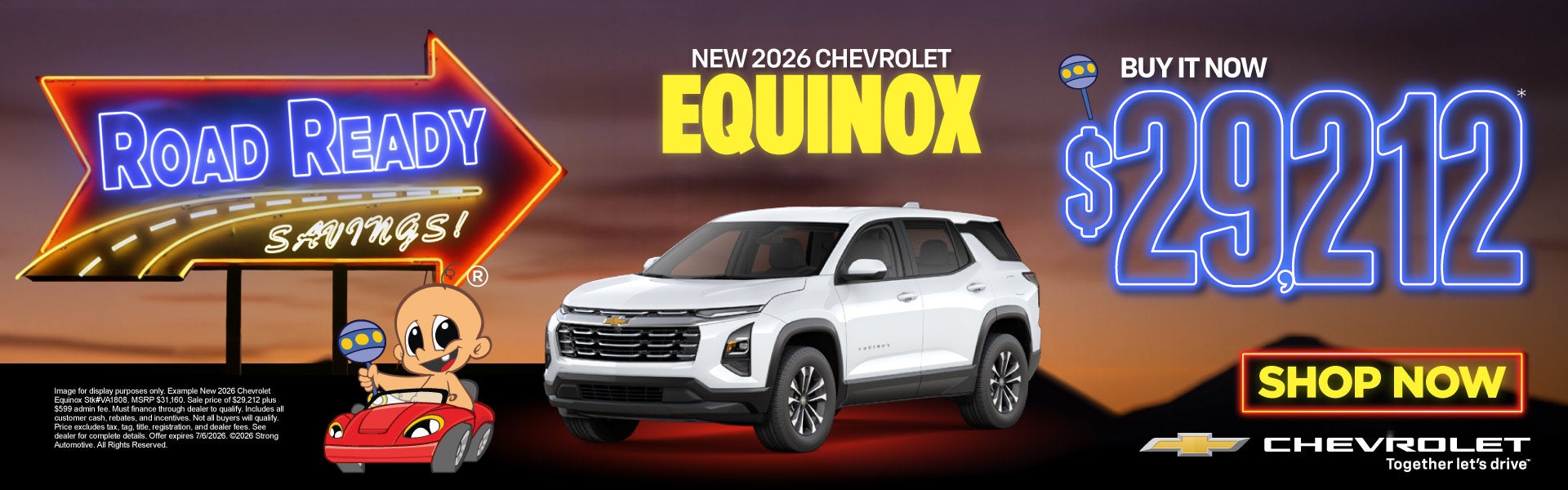 NEW 2026 CHEVROLET EQUINOX	Buy It Now $29,212*