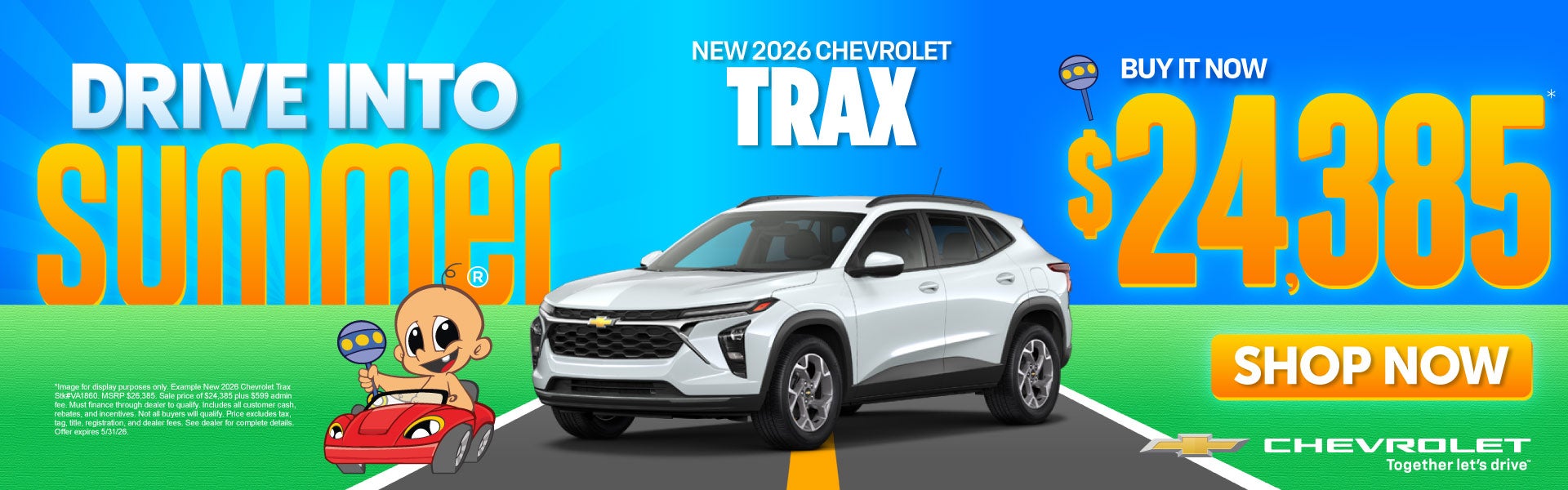 NEW 2026 CHEVROLET TRAX	Buy It Now $24,385*